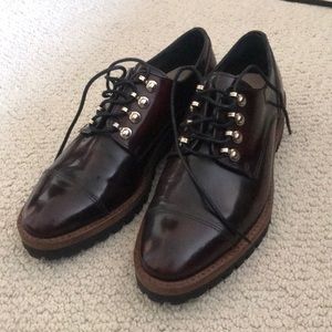 Massimo Dutti patent leather shoes size 36